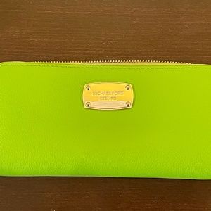 Michael Kors Lime Green Wallet